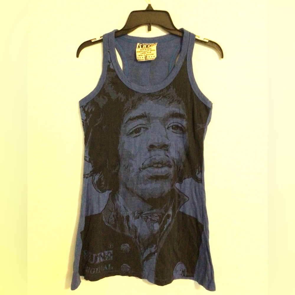 Sure Original Woman’s Jimi Hendricks Blue & Black Midi Dress. Size Small.